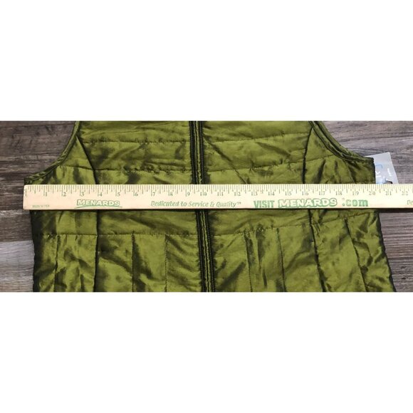 Relativity Womens Green Size PL Full Zip Vest New with Tags - Picture 4 of 5